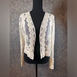 Fever size small lace cardigan